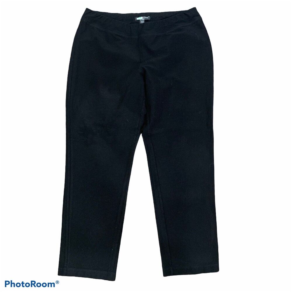Eileen Fisher Size PS Stretch Crepe Ankle Pants Trousers Elastic Waist Pull On‎